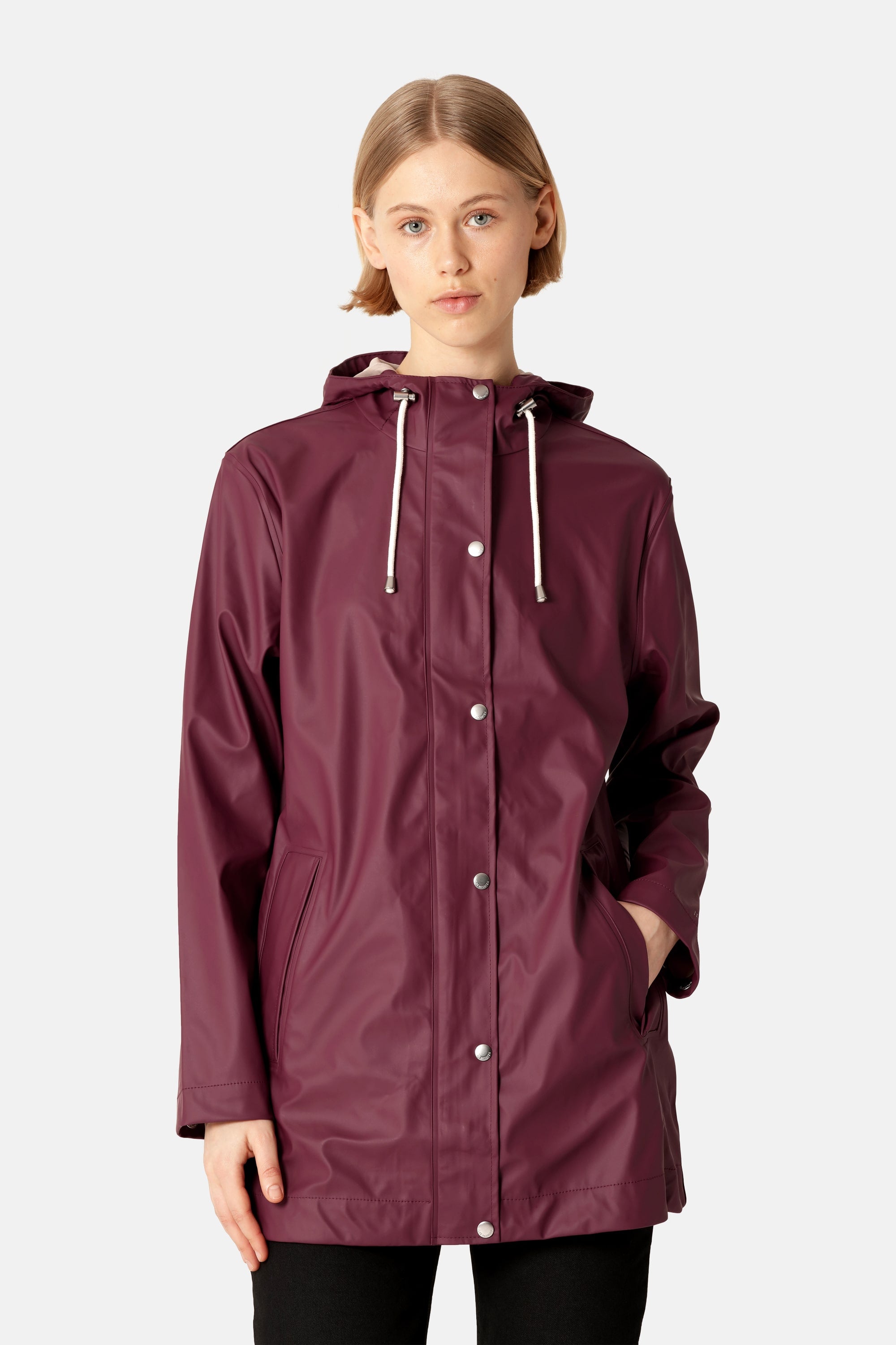 Light Raincoat - Maroon Banner